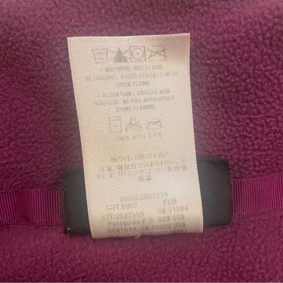 Patagonia Synchilla Women’s Purple 1/4 Zip Light Fleece Pullover Jacket Size XS - Picture 7 of 10